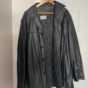 Wilson Leather Button Down Jacket